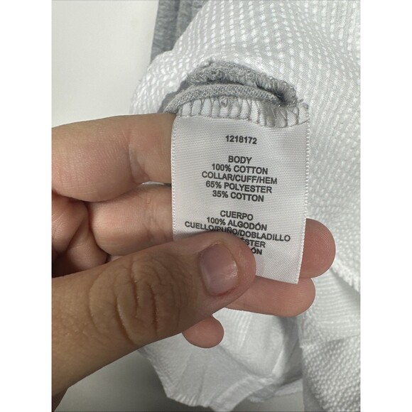 Tommy Hilfiger Women’s Layered Look Sweater Shirt Top Gray White Collared XL - Picture 12 of 12